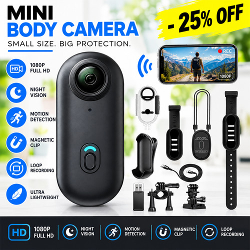Mini telecamera body cam - body,